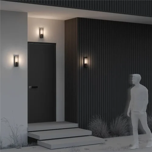 Настенный светильник (бра) Conf E27x1 15Вт IP 65 (Графит) - фото 9