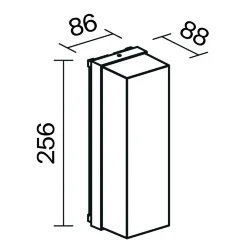 Настенный светильник (бра) Conf E27x1 15Вт IP 65 (Графит)