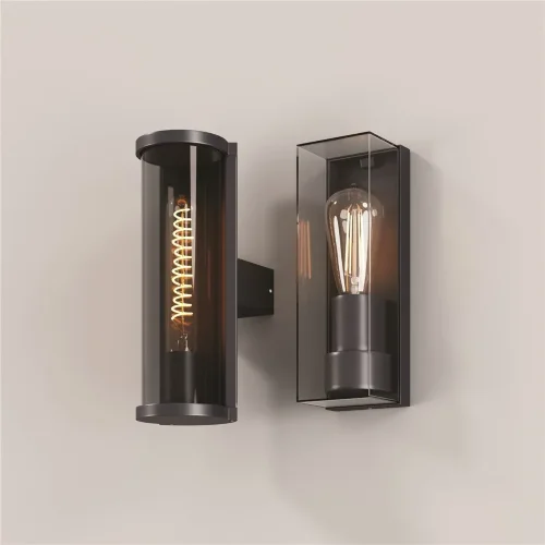 Настенный светильник (бра) Conf E27x1 15Вт IP 65 (Графит) - фото 6