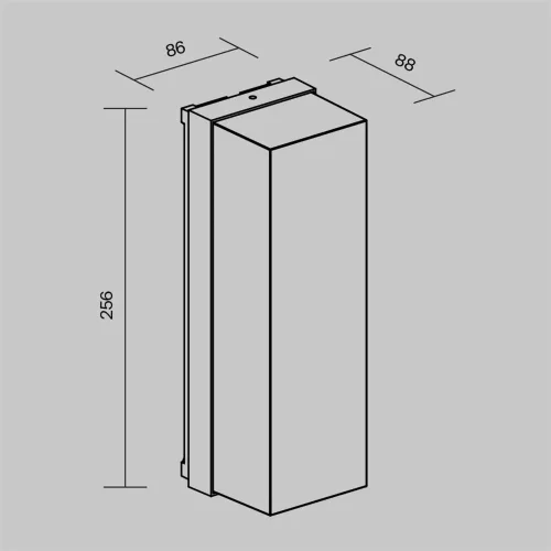 Настенный светильник (бра) Conf E27x1 15Вт IP 65 (Графит) - фото 15