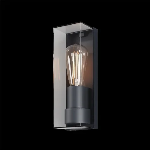 Настенный светильник (бра) Конф / Conf E27x1 15Вт IP 65 (Графит) O450WL-01GF - фото 5