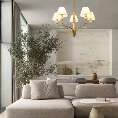 Подвесной светильник Freya FR2058PL-05BS (Латунь) - фото 2