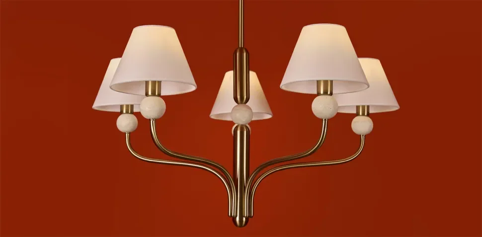 Подвесной светильник Аурелия / Aurelia (Платина) FR2058PL-05BS - фото 4