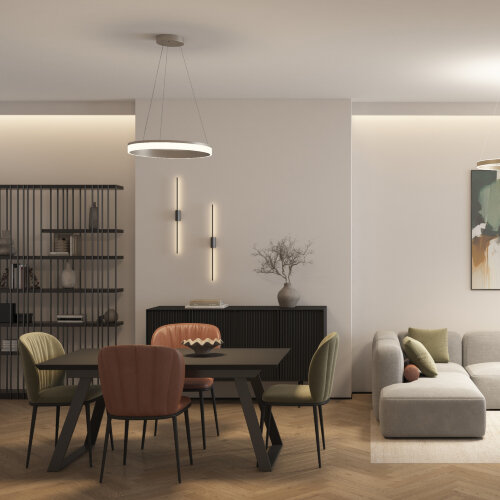 Светильник настенный TRIXRAY, 6.5Вт, 780?мм, 3000К, алюминий, черный. Фото 7