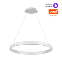 Светильник подвесной диммир. со сменой цв. температуры (управл. - пульт ДУ или прилож. Smart Life) «Novotech» 359449, серия: SOTTO (крепление на планке) - Приложение Smart Life