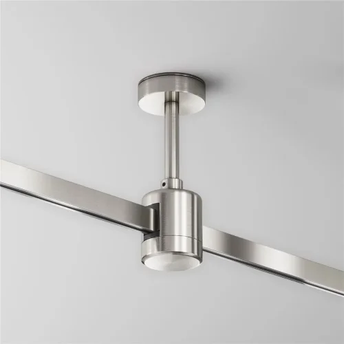 Крепление потолочное Short 78мм с прямым коннектором питания Flarity платина (Платина) - фото 2