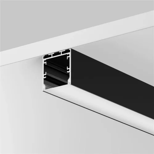 Алюминиевый профиль накладной-подвесной 35x35 (Черный, 3 м), ALM-3535BT-B-3M 633004 (Черный) - фото 3