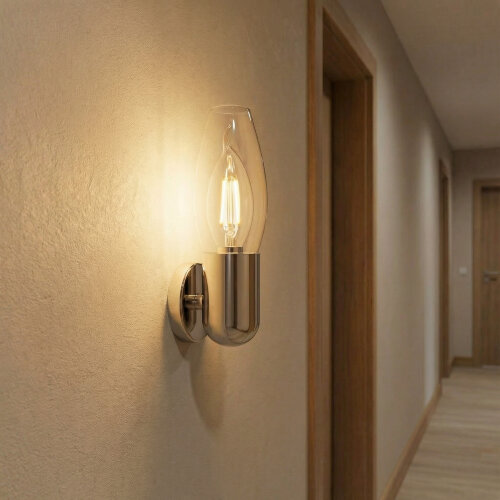 LED-CW35-6W-WW-E14-CL PLS02WH Лампа светодиодная, Форма свеча на ветру, прозрачная, Серия Sky, Теплый белый свет. - фото 3