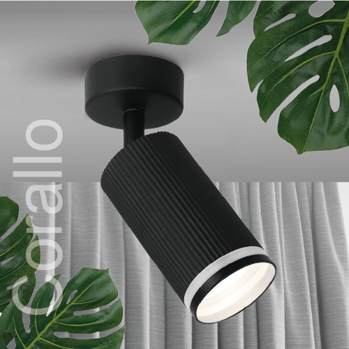 Светильник WOLTA WSL-GU10/04BL под лампу GU10 Черный CORALLO - фото 1.