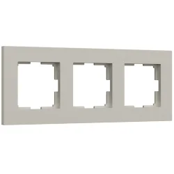 W0032917/ Рамка на 3 поста Slab (дымчатый софт) W0032917