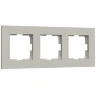 W0032917/ Рамка на 3 поста Slab (дымчатый софт) W0032917 - фото