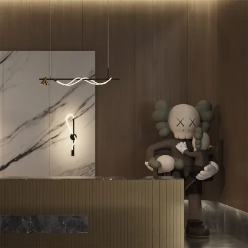 Настенный светильник (бра) Tau 3000К 13Вт (Черный) - фото 9