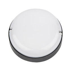 ULW-Q293 12W-4000К IP65 BLACK Светильник светодиодный влагозащищенный, Круг, Белый свет 4000K, Диаметр 135 мм, Корпус черный