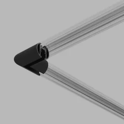 Mini Magnetic Коннектор угловой для накладного шинопровода Round черный 85215/00 (067578)
