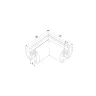 Mini Magnetic Коннектор угловой для накладного шинопровода Round черный 85215/00 - фото 4
