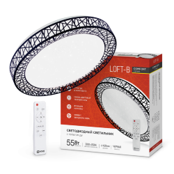 Светильник светодиодный COMFORT LOFT-B 55Вт 230В 3000-6500K 4400Лм 395x105мм с пультом ДУ IN HOME