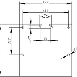 Заглушка металл 5050 сталь 1 мм