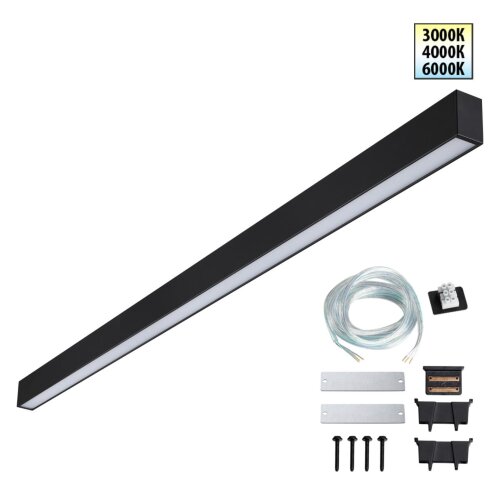 Светильник линейный светодиодный с переключателем цветовой темперетуры «Novotech» 359605, серия: FATTO (крепление на планке). Фото 1.