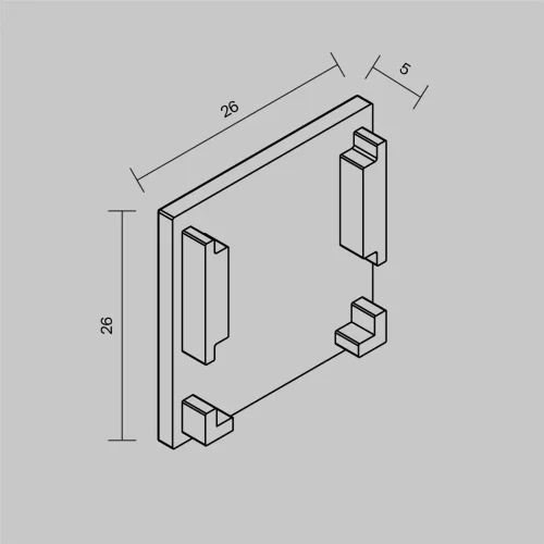 Комплектующие для трековой системы Technical TRAMN034EC-41W (Белый) TRAMN034EC-41W - фото 6