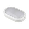 ULW-K14A 20W-4000K IP65 WHITE Светильник светодиодный влагозащищенный, Овал, Белый свет 4000K, 2400Лм, 220X135мм, Корпус белый - фото 1