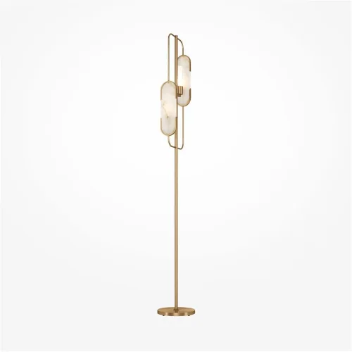 Напольный светильник (торшер) Marmo G9х2 40Вт (Латунь) - фото