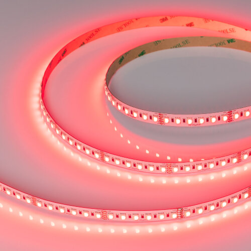 Светодиодная лента RT-H120-10mm 24V RGBW-White-4-in-1 (25 W/m, IP20, 4040, 5m) (Arlight, Открытый) - фото 8