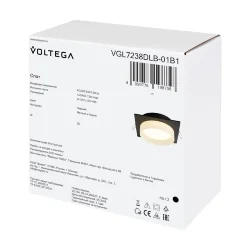 Встраиваемый светильник VGL7238DLB-01B1 - GX53x1 (Черный) VGL7238DLB-01B1