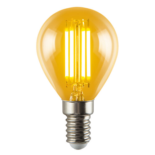 LED-G45-5W-GOLDEN-E14 GLV21GO Лампа светодиодная Vintage, Форма шар, золотистая колба - фото 1