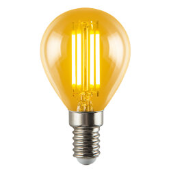LED-G45-5W-GOLDEN-E14 GLV21GO Лампа светодиодная Vintage, Форма шар, золотистая колба
