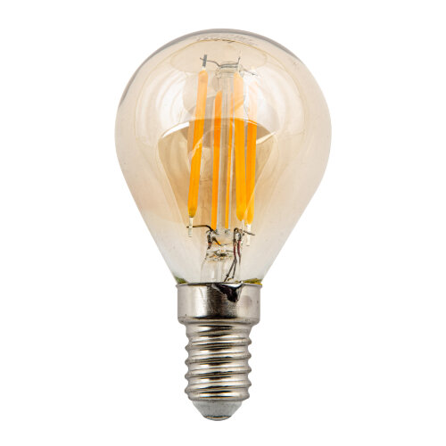 LED-G45-5W-GOLDEN-E14 GLV21GO Лампа светодиодная Vintage, Форма шар, золотистая колба - фото 2