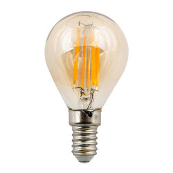 LED-G45-5W-GOLDEN-E14 GLV21GO Лампа светодиодная Vintage, Форма шар, золотистая колба