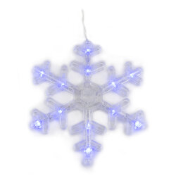 ULD-E1503-072-DTA BLUE IP20 SNOWFLAKES-3 Занавес фигурный светодиодный, 1.5х0.3м, 72 светодиода, Синий свет, Провод прозрачный, TM Uniel