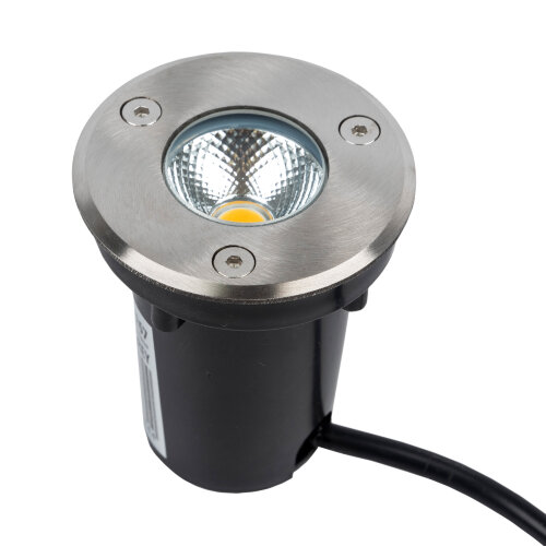 ULU-B13A-3W-2700K IP67 GREY Светильник светодиодный тротуарный, Архитектурный встраиваемый, Теплый белый свет 2700К, Корпус серый, TM Uniel - фото 2