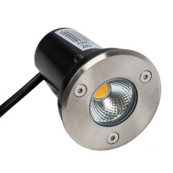 ULU-B13A-3W-2700K IP67 GREY Светильник светодиодный тротуарный, Архитектурный встраиваемый, Теплый белый свет 2700К, Корпус серый, TM Uniel