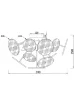 Люстра FR5274CL-06CH Бриллия / Brillia E14x6 (Хром) FR5274CL-06CH - фото 9