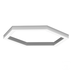 Светильник Шестигранник S50 (RAL9003/411*6mm/LT70 — 4K/52W)