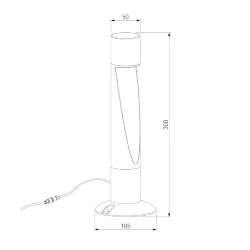 Ландшафтный светодиодный светильник Recess 3000K черный IP65 35177/S черный (072095)