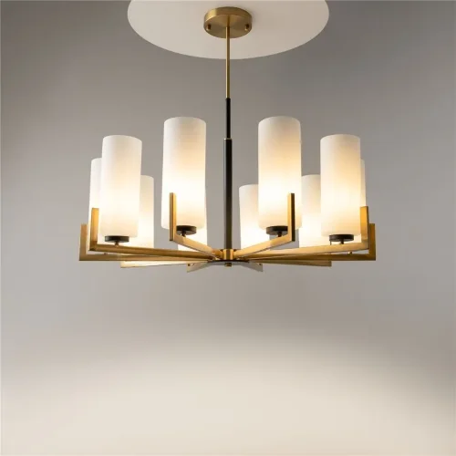 Подвесной светильник Fortano E27х10 (Черный и Латунь) - фото 11