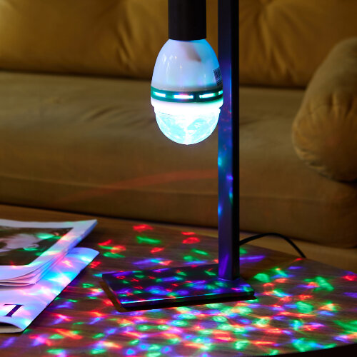 Светодиодный светильник-проектор ULI-Q301, Серия DISCO, многоцветный, Работа от сети 220В, Для установки в электропатрон Е27, Цвет корпуса белый. - фото 2