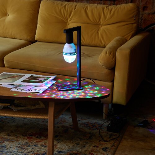 Светодиодный светильник-проектор ULI-Q301, Серия DISCO, многоцветный, Работа от сети 220В, Для установки в электропатрон Е27, Цвет корпуса белый. - фото 6