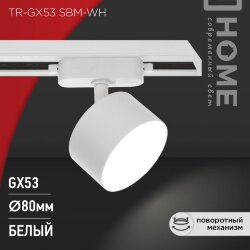 Светильник трековый TR-GX53 SBM-WH белый IN HOME
