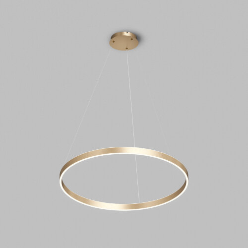 Светильник подвесной RAYDIA, 40 Вт, 3000–4000К, ?600?1500 мм, металл+акрил, матовое золото, свет вве.