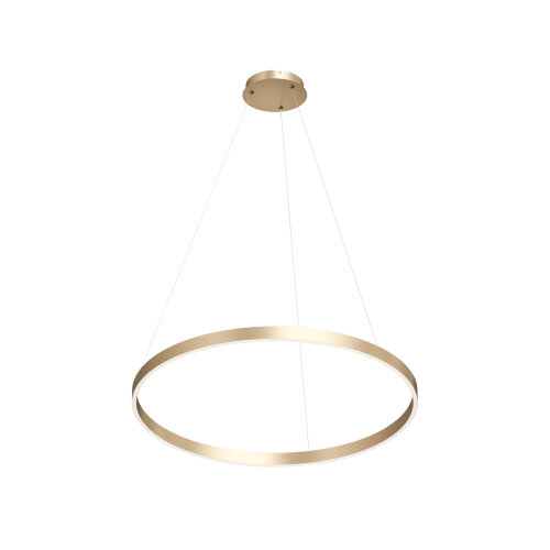 Светильник подвесной RAYDIA, 40 Вт, 3000–4000К, ?600?1500 мм, металл+акрил, матовое золото, свет вве. Фото 5