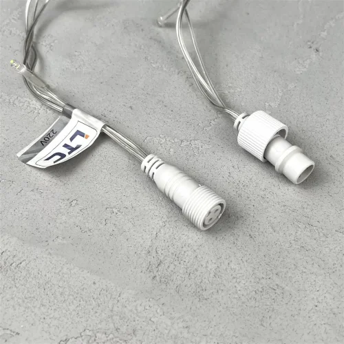 Гирлянда Бахрома 3,1 x 0,5 м Красная 220В, 150 LED, Провод Прозрачный ПВХ, IP54. Фото 4.