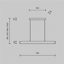 Подвесной светильник Step 3000K 1x30Вт 120° (Белый)