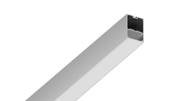 Подвесной/накладной алюминиевый профиль Design LED LS 4970, 2500 мм, анодированный, LS.4970-R - фото