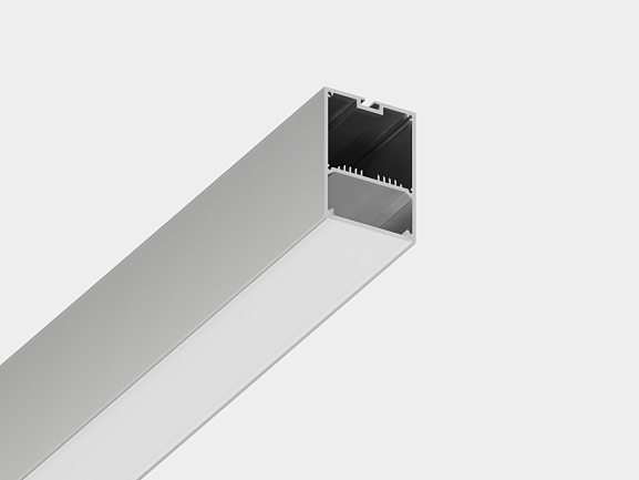 Подвесной/накладной алюминиевый профиль Design LED LS 4970, 2500 мм, анодированный, LS.4970-R - фото
