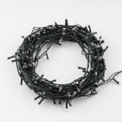 UDL-S1000-200-DGA WARM WHITE IP20 MINI Гирлянда с контроллером, 10м, 200 миниламп накаливания, Теплый белый свет, Провод зеленый, TM Uniel