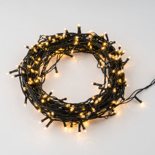 UDL-S1000-200-DGA WARM WHITE IP20 MINI Гирлянда с контроллером, 10м, 200 миниламп накаливания, Теплый белый свет, Провод зеленый, TM Uniel - фото 3