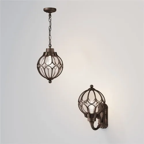 Подвесной светильник Via E27х1 60Вт IP 44 (Золото Антик) - фото 5